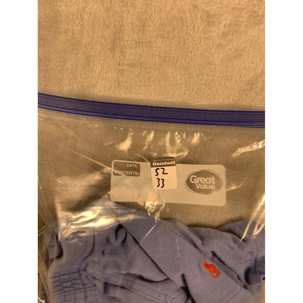 Ralph Lauren Polo Boys Shorts 24M Blue 100% Cotton Elastic Waistband Months